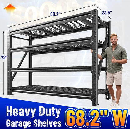 Romorgniz 5020LBS Heavy Duty Garage Shelving, 68.2" W Storage Shelves - Image 2
