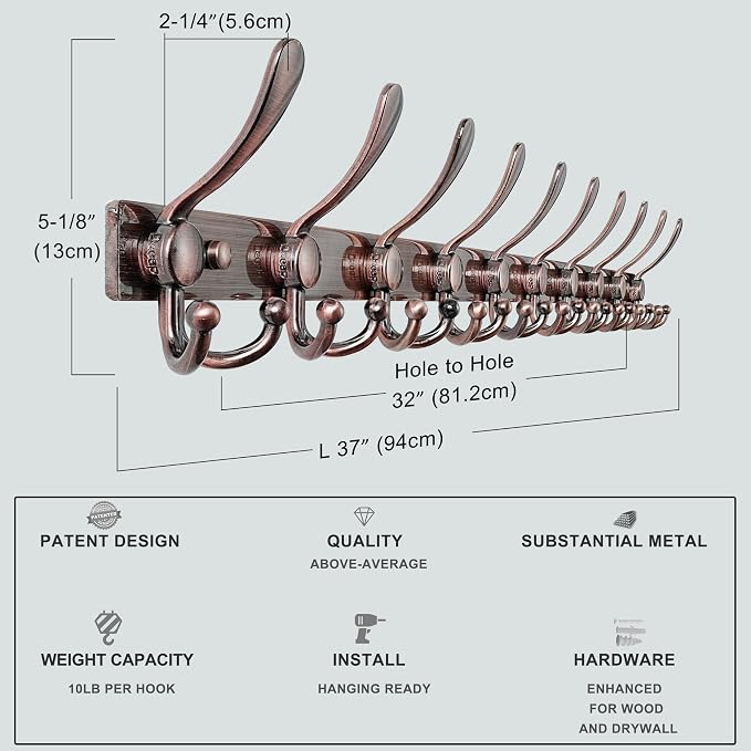 Dseap MaxStrong 2.0 Coat Rack Wall - Image 5
