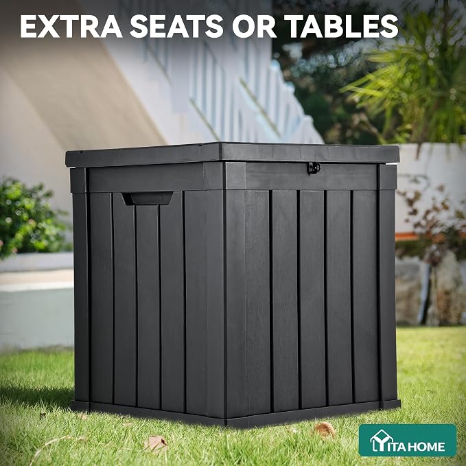 YITAHOME Deck Box, 51 Gallon Weatherproof Outdoor Storage Container - Image 6