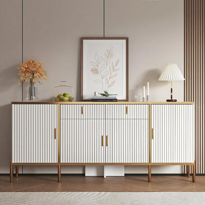 60" Modern Kitchen Buffet Cabinet, Buffets & Sideboard - Image 3