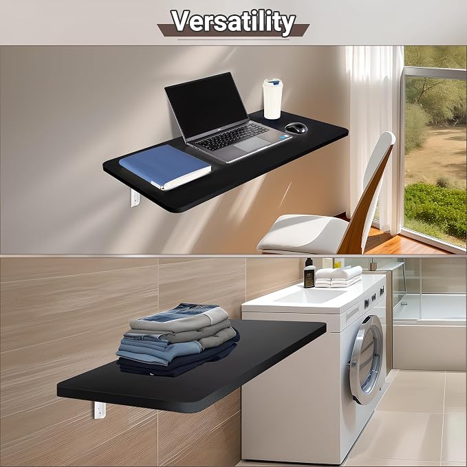 Wall Mounted Folding Table 31.5”L x 15.7”W, Laundry Folding Table - Image 8