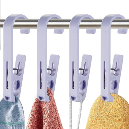 Laundry Hooks with Clips Hanger Closet Organizer Clamps Socks Boot Bras Towels by XoYoZo