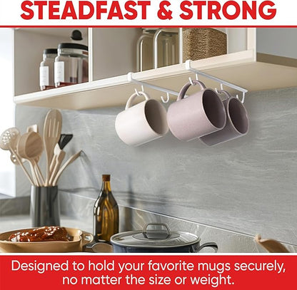 Better Houseware Coffee Mug Holder, Under-Shelf Mug Rack - Image 2