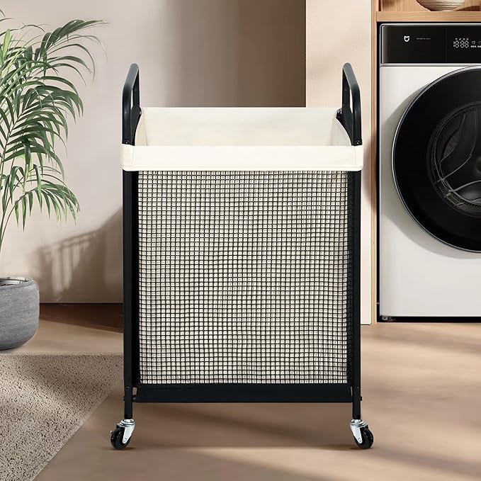 STO STO Laundry Hamper, 90L Rolling Laundry Sorter Cart - Image 2