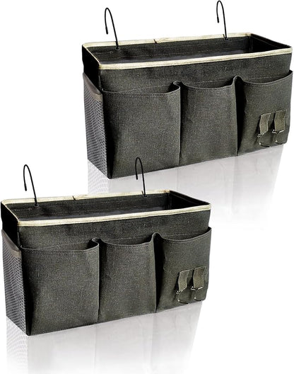 Bedside Caddy, Bedside Hanging Storage Organizer forBunk and Hospital Beds by SMALIGOLA