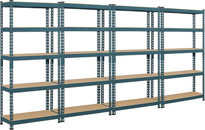 Topeakmart 4 PCS 5-Tier Utility Shelves, Metal Storage Shelves Garage Shelving by Topeakmart