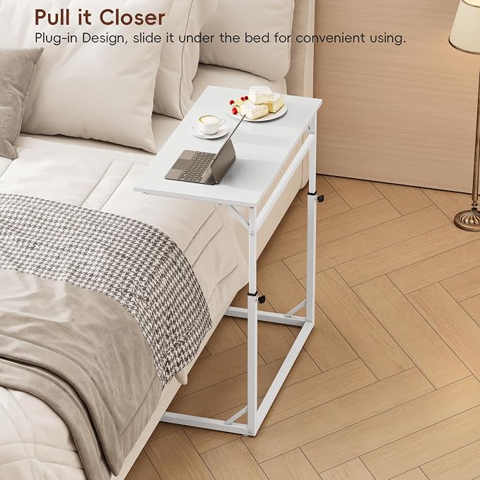 Vagusicc C Shaped End Table, Tall Side Table - Image 8