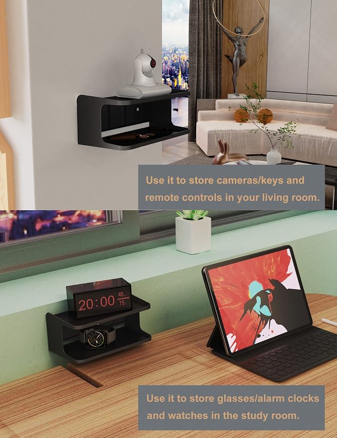 Bedside Wall Shelf Organizer Small Bedside Shelf Wall Mount - Image 5