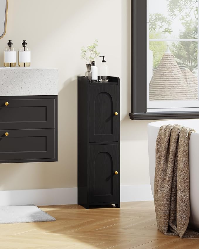 Hzuaneri Bathroom Storage Cabinet, Small Corner Floor Cabinet - Image 3