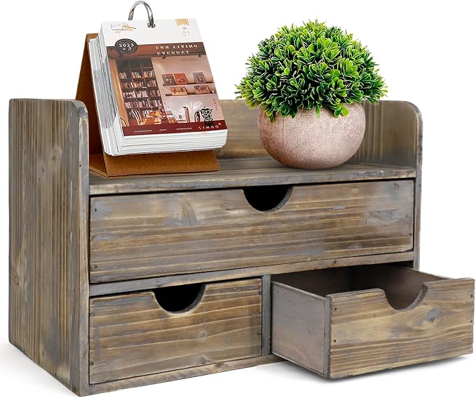 Besti Wooden Office Desk Organizer by Besti