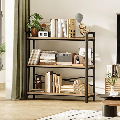 Book Shelf, 3 Tier Bookshelf 31.49" Width, Book Shelf Storage and Organization - Image 2