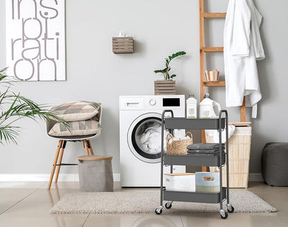 CAXXA 3-Tier Rolling Metal Storage Organizer - Image 5