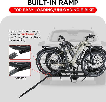 200LBS EZ-FOLD Aluminum 2-Ebike Carrier - Image 5