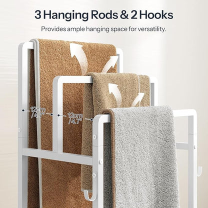 HOOBRO Free Standing Towel Rack, Blanket Rack - Image 4