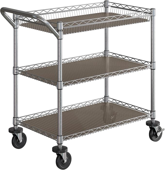 Seville Classics UltraDurable NSF Commercial Heavy Duty Metal Rolling Utility by SevilleClassics