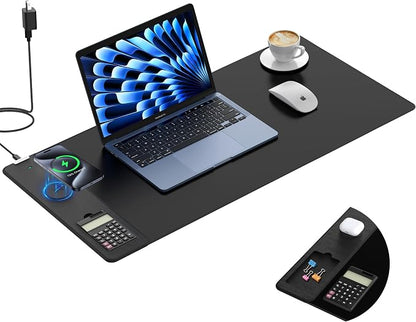 TopMade Mouse Pad with 15W Wireless Charging & Removable 8-Digit Solar by TopmadeProduct-Ordernow