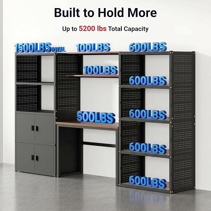 FLEXIMOUNTS 117"W Modular Garage Storage Cabinet - Image 6
