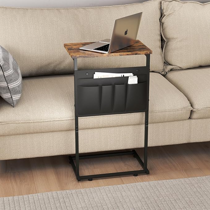 C Shaped End Table, Small Side Table - Image 2