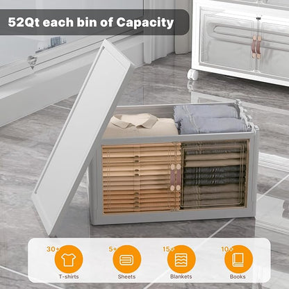 220Qt Stackable Storage Bins - Image 7