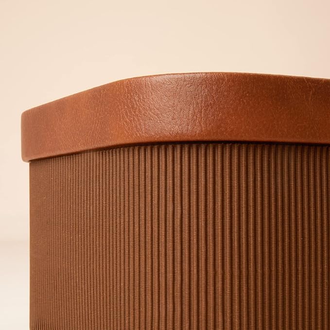 LA JOLIE MUSE Fluted Cardboard Storage Baskets - Image 4