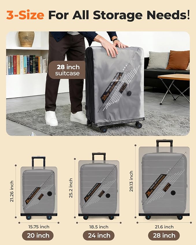 BAGSMART Travel Vacuum Bags for Suitcase & Home, 18 Pack - Image 4