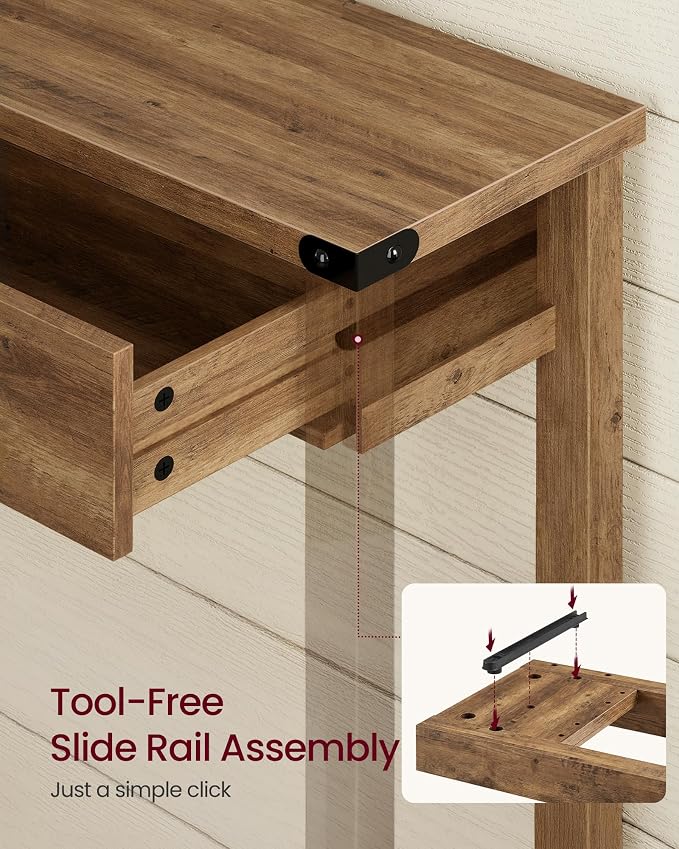 VASAGLE LIRY Collection Narrow Console Table - Image 5