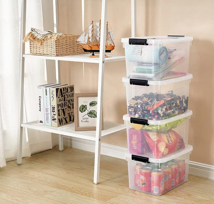 Clear Storage Latch Box 12 Quart, Plastic Organizing Box/Bin - Image 5