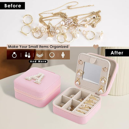 Birthday Gifts For Women, Initial Jewelry Box, Travel Jewelry Case, Gifts for - Image 5