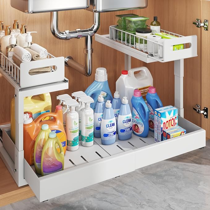 1 Pack Expandable Under Sink Organizers Storage by UnderSinkOrganizer