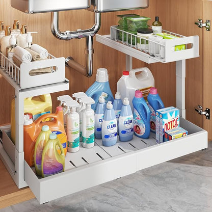 1 Pack Expandable Under Sink Organizers Storage by UnderSinkOrganizer