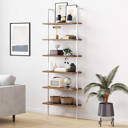 Nathan James Theo 6-Shelf Tall Bookcase, Wall Mount Bookshelf by Unknown