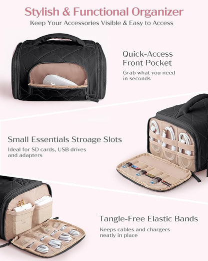 Marscamd Cable Organizer Bag, Travel Cord & Charger Organizer Pouch - Image 4