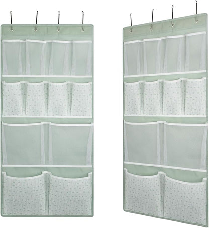 2 Pack- 12 Pocket Over Door Hanging Storage Organizer by KANCNT