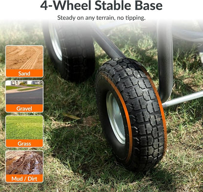 Giraffe Tools Garden Hose Reel Cart, Cart - Image 6