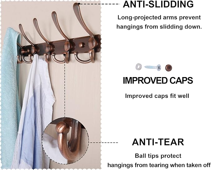 Dseap Wall Mounted Coat Rack - Image 7
