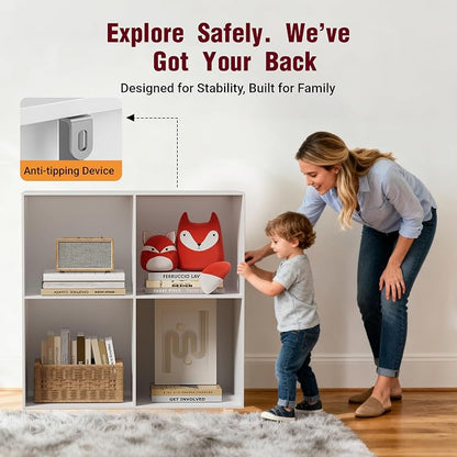 Book Shelf, Wooden Cube Storage Organizer - Image 4