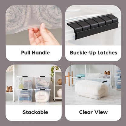 IRIS USA 72 QT Plastic Storage Box - Image 4