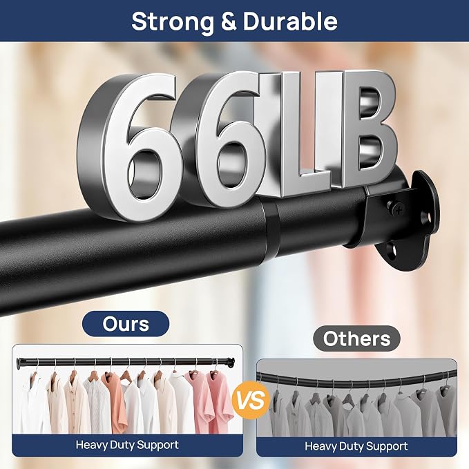 ENJOYBASICS 17-67" Heavy Duty Closet Rod - Image 6