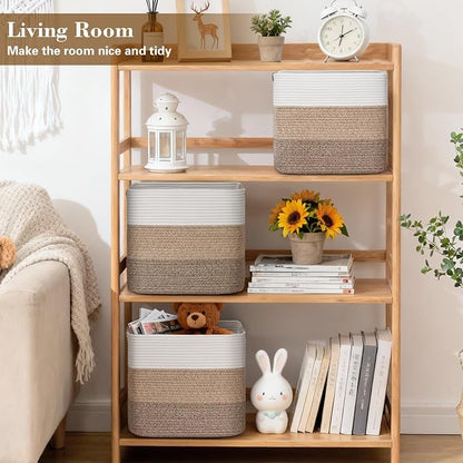 15×13 Inch Storage Cubes, 3 Pack Cube Storage Bins - Image 2