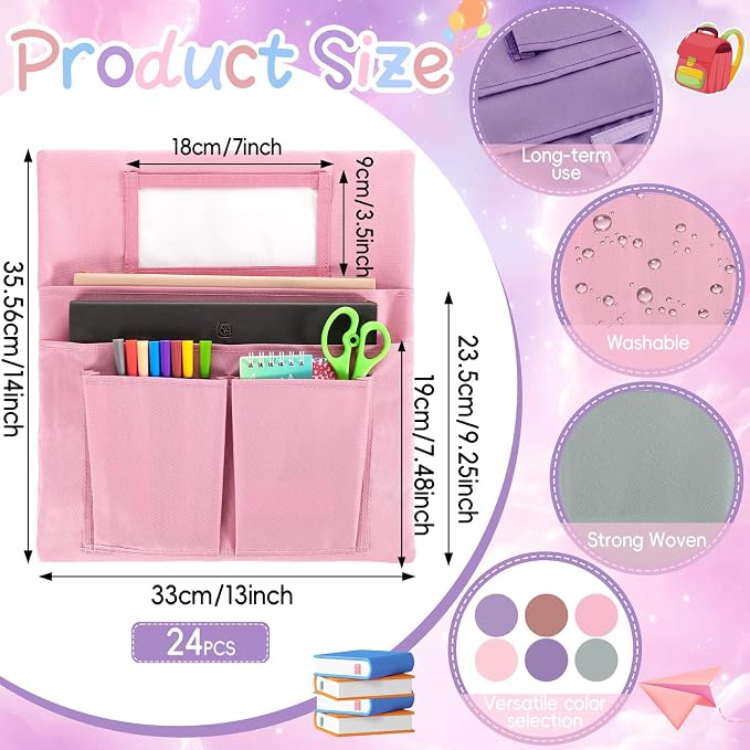 gisgfim 24 Pcs Small Chair Pockets - Image 2