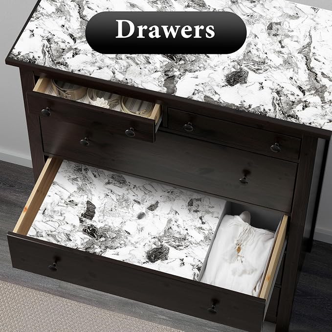 Drawer and Shelf Liner for Kitchen Cabinet: 12 in X 30 Ft Non Slip Waterproof - Image 3