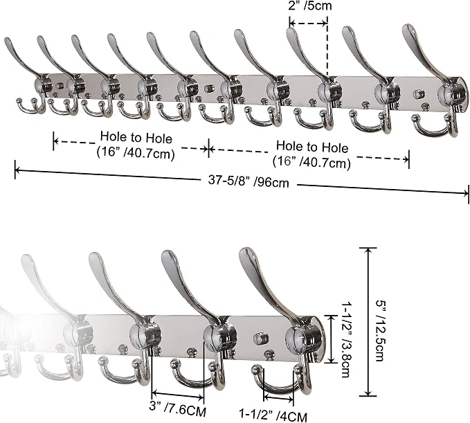 Dseap Coat Rack Wall Mount - Image 2