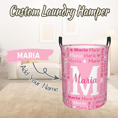 Custom Name Laundry Hamper, Personalized Laundry Baskets - Image 2