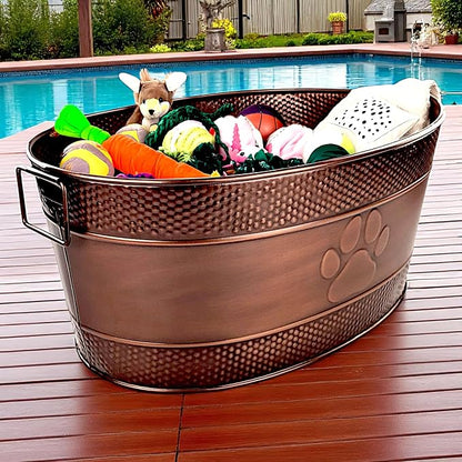 BREKX Indestructible Metal Dog Toy Bin - Image 9