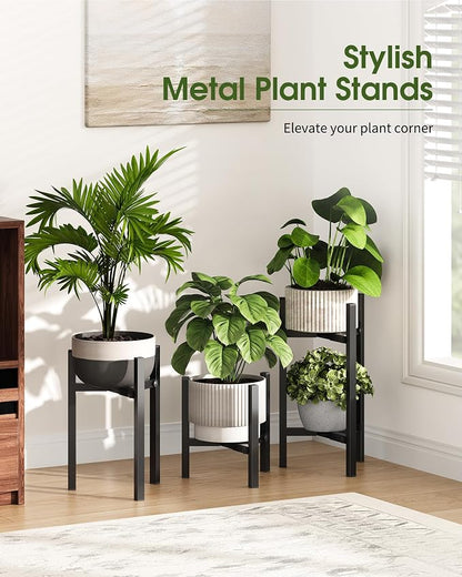 3 Pack Plant Stand Indoor Adjustable, Metal Modern Indoor Plant Stand, Heavy - Image 8