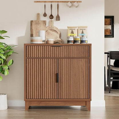 Vabches Fluted Sideboard Buffet Cabinet - Image 6