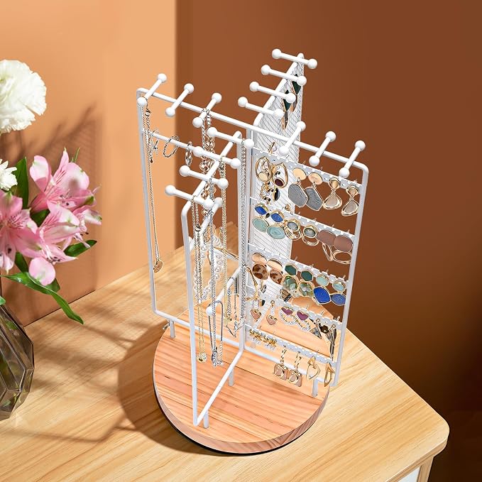 ProCase Rotating Jewelry Organizer Stand Earring Holder Organizer - Image 2
