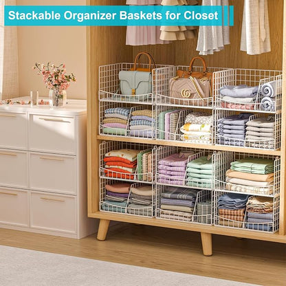 Hongtamoya 4-Tier Closet Organizers and Storage Basket - Image 4