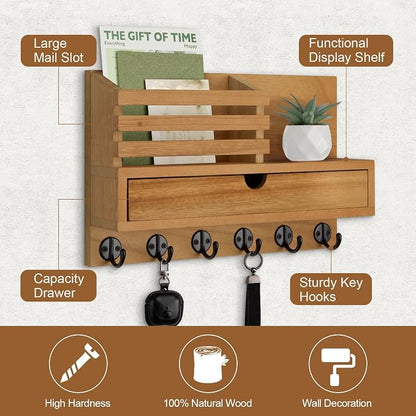 Key Holder Wall Mount, Mail Holder - Image 2