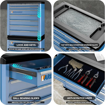 LARBANKE 5-Drawer Rolling Tool Chest - Image 3
